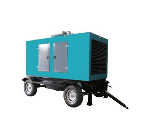 Mobile trailer diesel generator set